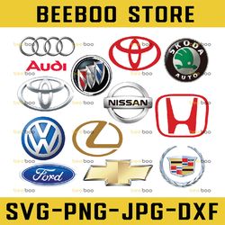 12 Car Brands Logos Svg, Car Cutting File, Car Logos SVG, Car Brands Logos Cutting Files, Car Logos Vinyl Cutting File