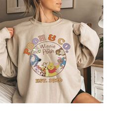 Vintage Disney Pooh And Co Est 1926 Sweatshirt, Cute Pooh Bear And Friends Sweatshirt, Retro Winnie The Pooh Shirt, Disn