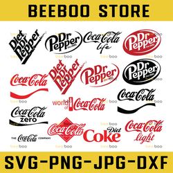 Coca Cola Bundle SVG, Diet Dr Pepper Bundle Logo, Coca Cola Bundle, Coca Cola Bundle Cut File, Coca Cola Bundle Cricut,