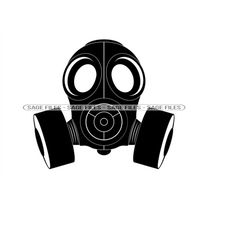 Gas Mask SVG, Poison SVG, Radioactive Svg, Gas Mask Clipart, Gas Mask Files for Cricut, Gas Mask Cut Files For Silhouett