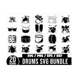Drum SVG Bundle, Drum svg, Drums svg, Drumset svg, Drummer svg, Drumsticks svg, Drum dxf, Drum png, Drum eps, Drum vecto