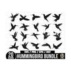 Hummingbird Svg Bundle, Hummingbird SVG, Bird Svg, Flying Bird Svg, Hummingbird Cricut, Bird Clip Art, Hummingbird Clipa