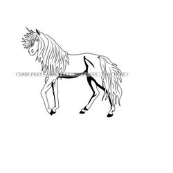 Unicorn 4 SVG, Unicorn SVG, Unicorn Clipart, Unicorn Files for Cricut, Unicorn Cut Files For Silhouette, Png, Dxf