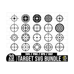 Target SVG Bundle,  Shooting Target SVG, Hunting Target SVG, Printable Shooting Target, Target Practice Svg, Shooting Sv