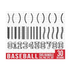 baseball svg bundle, baseball number svg, baseball stitches bundle, baseball svg for cricut cutter, baseball png, baseba