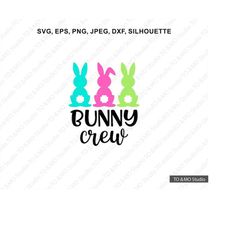 Bunny SVG, Easter SVG, Easter bunny svg, Bunny crew svg, Cute Bunny Svg, Bunny Face SVG, Cricut, Silhouette Cut File