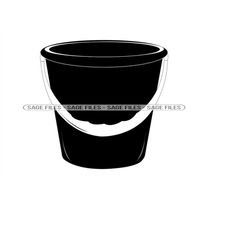 Bucket SVG, Cleaning Svg, Bucket Clipart, Bucket Files for Cricut, Bucket Cut Files For Silhouette, Png, Dxf