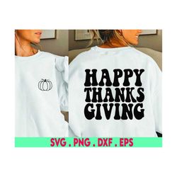 Happy Thanksgiving, SVG Cut File, quote svg, thanksgiving svg, grateful svg, fall svg, for cricut, for silhouette, hand
