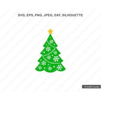 Christmas Tree SVG, Christmas tree Doodle SVG, Christmas Tree, Christmas Clip Art, Christmas Cut Files, Cricut, Silhouet