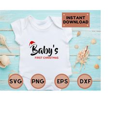 My First Christmas SVG, Baby First Christmas SVG, Cute Baby First Xmas SVG, My 1st Christmas Svg, Christmas Baby Svg, Ne