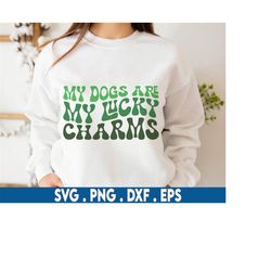 My Dogs Are My Lucky Charms Svg, St Patrick's day Svg, Irish Svg, St Paddy's Day Svg, St Patrick's T-Shirt Svg, Funny St