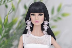 Earrings for dolls Barbie Poppy Parker Fashion royalty