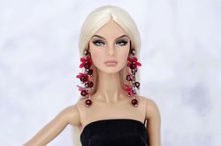 Jewelry earrings for dolls Fashion royalty Barbie Nu face