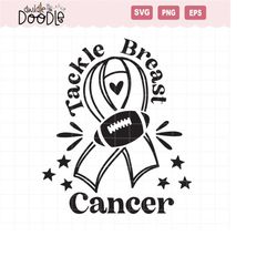 cancer awareness, tackle breast cancer svg cut file, cameo cricut cut file, cancer quote svg, football cancer ribbons sv