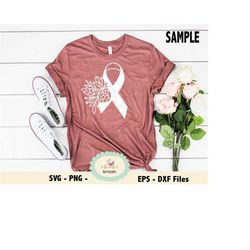 Awareness Ribbons SVG, Cut files, Ribbons paper cuts, Breast cancer cut files, Breast cancer stickers, clipart, mandala