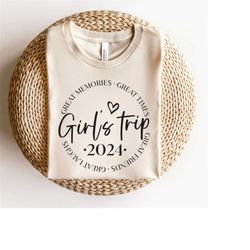 Girls Trip 2024 Svg, Girls Weekend 2024 Svg, Great Times, Great Memories Svg Cut Files For Cricut, Silhouette File
