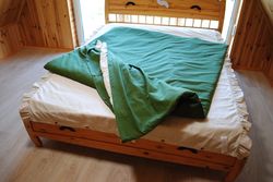 Green hemp set,  duvet cover and two pillowcases