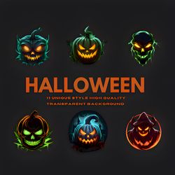 Halloween, Dark Halloween, High Quality PNP's, Commercial Use, Digital Download, Solid Background, Digital Crafting,