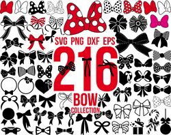 Ribbon Bow SVG Bundle, Ribbon SVG, Bow svg, Hair bow svg, Bow Tie SVG, Png, Bow Silhouette Svg