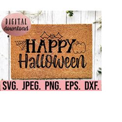 Happy Halloween SVG - Pumpkin Clipart - Trick or Treat - Halloween Boy Shirt - Cricut Cut File - Instant Download - Boo
