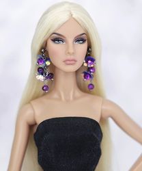 Dolls jewelry earring for Barbie Fashion royalty Nu face