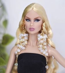 Doll jewelry earring for Fashion royalty Poppy Parker Barbie