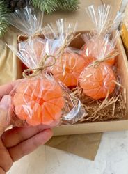 Handmade Soap set tangerines 5 pieces gift free shipping