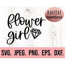Flower Girl SVG - Team Bride - Petal Patrol svg - Wedding Cricut File - Instant Download - Bride Squad svg - Junior Brid