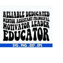 Assistant Principal SVG, School Staff SVG, Back To School SVG, Teacher Svg, Png, Dxf, Svg Files For Cricut, Sublimation