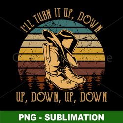 cowboy boot and hat - sublimation png digital download - elevate your western style