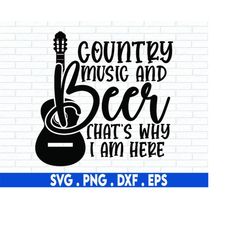 Country Music And Beer Svg, Country Music SVG, Guitar SVG, Western SVG, Beer Svg, Cowboy Svg, Country Song Svg, Svg File