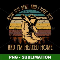 cowboy hats - boots graphic - sublimation png download - unleash aprils fury with amazing homecoming style
