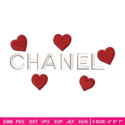 Chanel heart embroidery design, Chanel embroidery, Embroidery file, Embroidery shirt, Emb design, Digital download