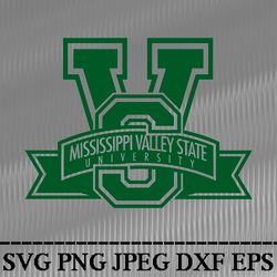 Mississippi Valley State SVG PNG JPEG  DXF Digital Cut Vector Files for Silhouette Studio Cricut Design