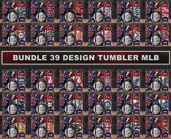 MLB Bundle Tumbler Wrap , Mlb Png, Mlb Tumbler Png,Baseball 20 oz Skinny Tumbler Designs 05