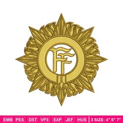 Ff logo embroidery design, Logo embroidery, Embroidery file, Embroidery shirt, Emb design, Digital download