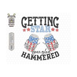 Getting Star Spangled Hammered Png, Party in USA Png, Patriotic Png, Independence Day Png, Stars and Stripes Png,4th Of