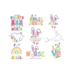 Easter Nurse Png Bundle, Hoppy Nurse Png, Easter Bunny Png, Easter Stethoscope Png, Easter Medical Png, Nursing Png, Nur