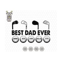 The GolfFather Svg, Best Dad Ever Svg, Custom Dad Svg, Golfing Svg, The Golf Dad Svg, Personalized Dad Svg, Fatherhood S