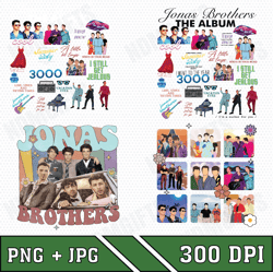 Jonas Brother Boy Band Graphics PNG, Music Band 2023 File PNG, Retro 90s Band PNG, Music Tour 2023 PNG