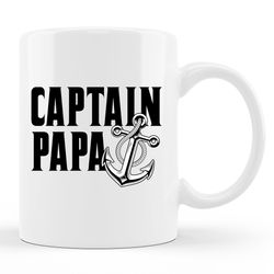 Captain Papa Mug,  Captain Papa Gift,  Captain Mug