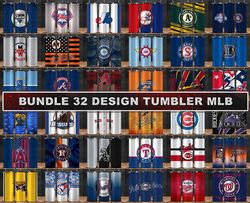 MLB Bundle Tumbler Wrap , Mlb Png, Mlb Tumbler Png,Baseball 20 oz Skinny Tumbler Designs 01