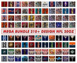 NFL Bundle Tumbler Wrap , NFL Png, NF Tumbler Png,NFL 20 oz Skinny Tumbler Designs 11