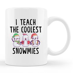 teacher winter mug,  teacher winter gift,  teacher mug