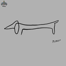 Picassos sausage dog Sublimation PNG Download