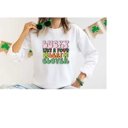 Lucky Sweatshirt, St Patrick's Day Shirt, St Patricks Day Shirt Women, Irish Sweater, Shamrock T-shirt, St Patricks Gift