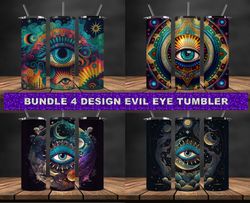 Bundle 4 Designs Evil Eye Tumbler Wrap, Evil Eye 20 oz Tumbler Wrap 36
