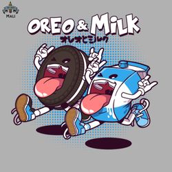 Oreo  Milk Sublimation PNG Download