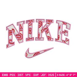 Nike pink embroidery design, Nike embroidery, Emb design, Embroidery shirt, Embroidery file, Digital download