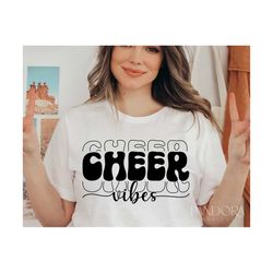 Cheer Vibes Svg, Cheer Mama Svg Png, Cheer Mom Svg, Cheerleading Svg, Cheerleader Svg Cut File for Cricut, Silhouette Ep